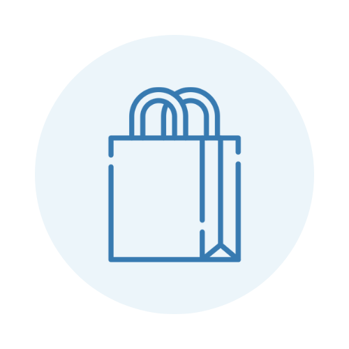 Shopping bags icon
