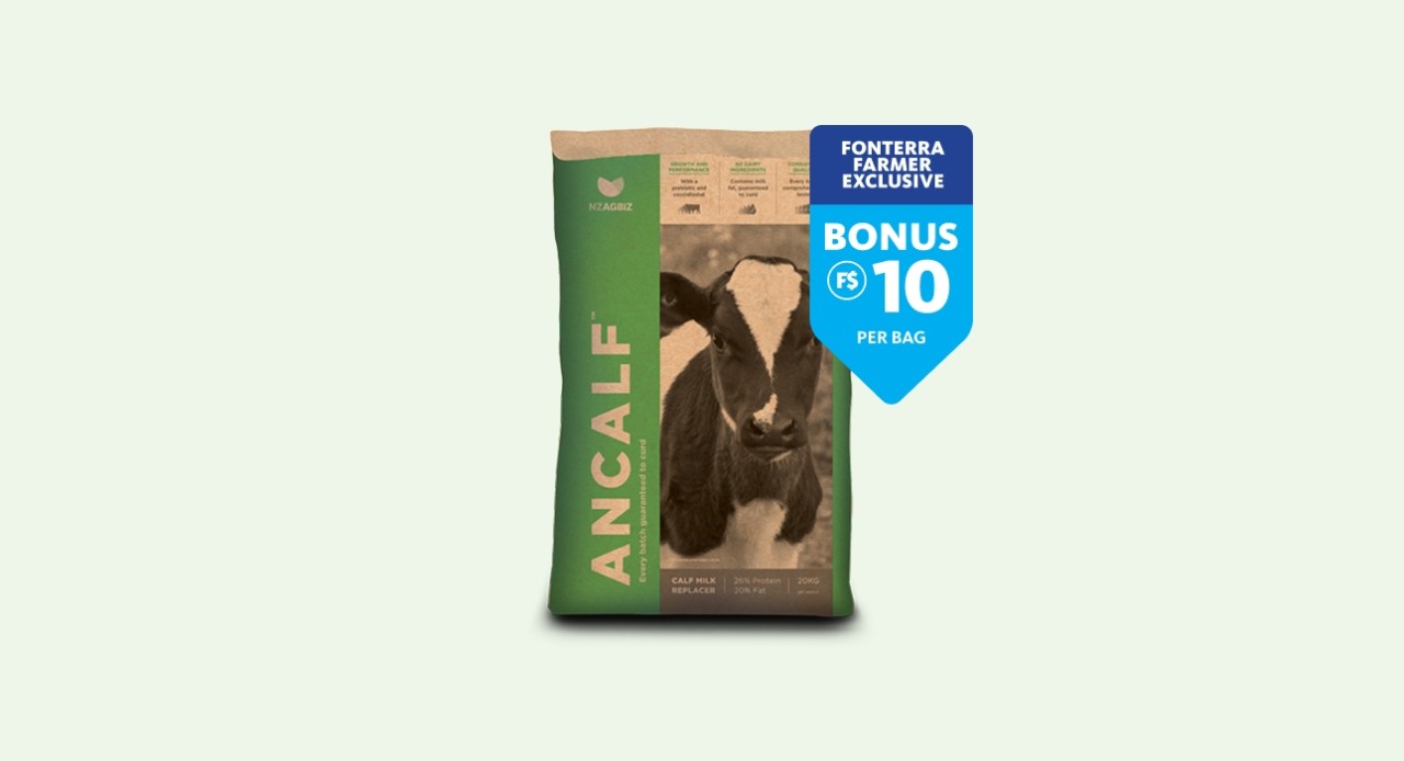 Bonus F$ on NZAgbiz Ancalf Calf Milk Replacer 20kg