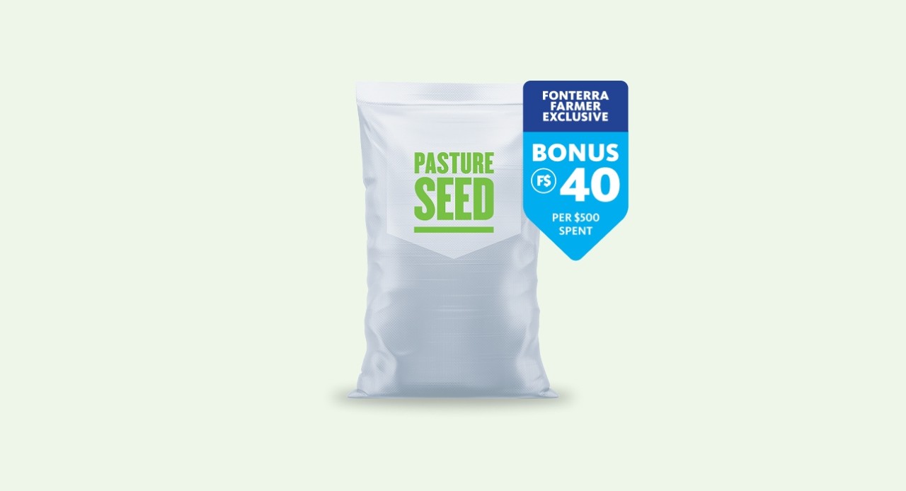 Bonus F$ on selected pasture seed
