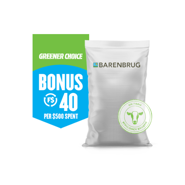 Greener Choice Bonus FS$40 per $500 on selected Barenbrug seed products