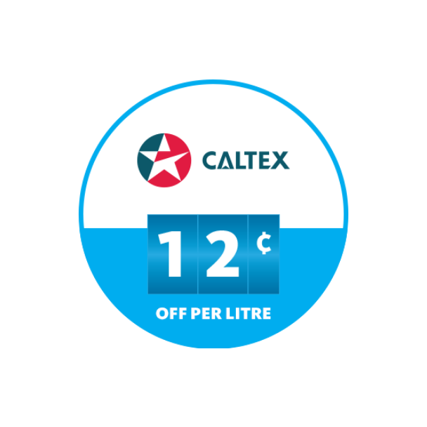 Save up to 12 cents per litre at Caltex