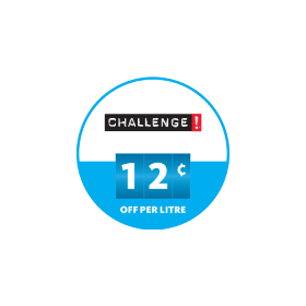 Challenge 12 cents off per litre discount