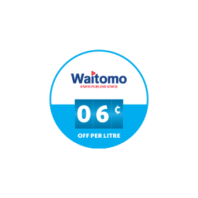 Waitomo 6 cents off per litre discount