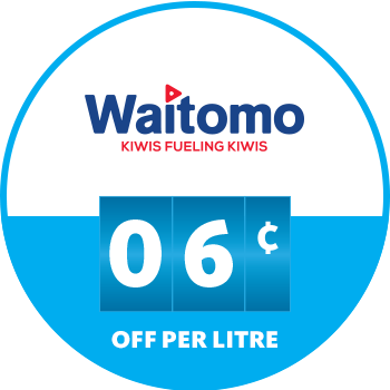 6c per litre off at Waitomo