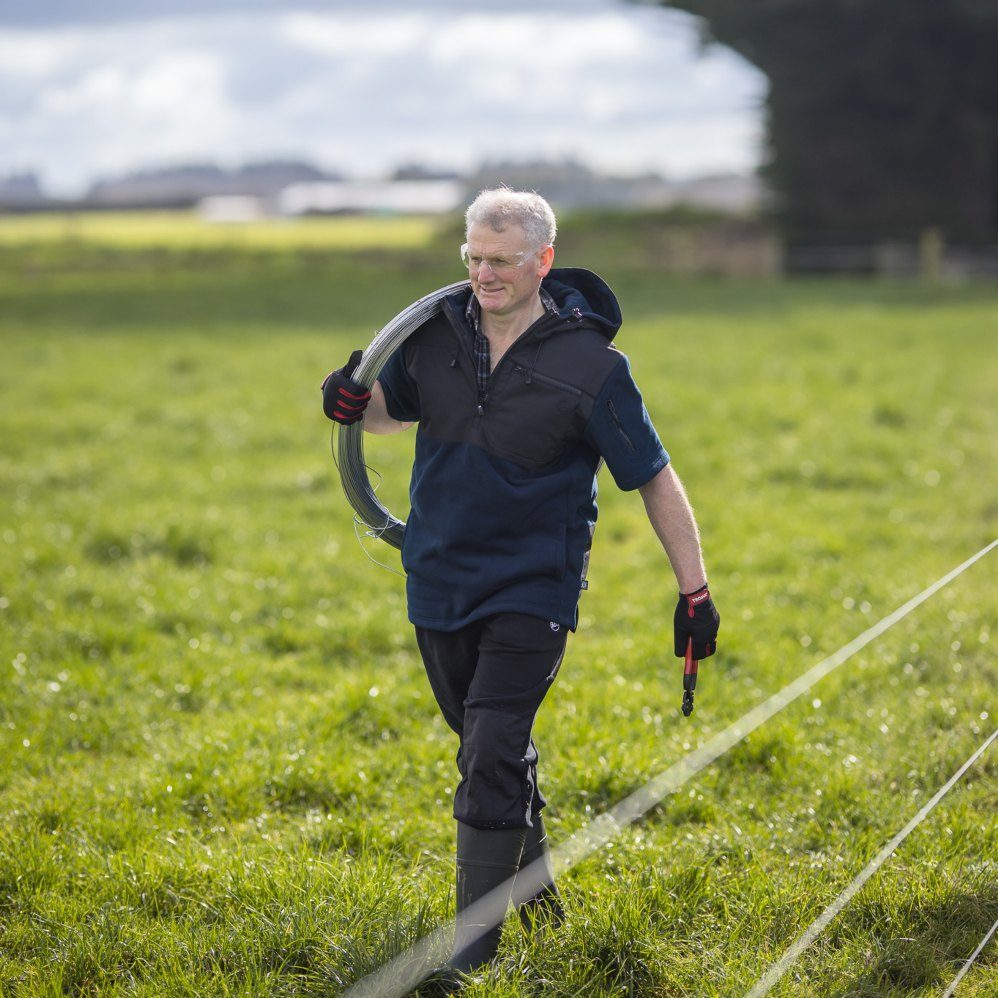 Farmer in paddock