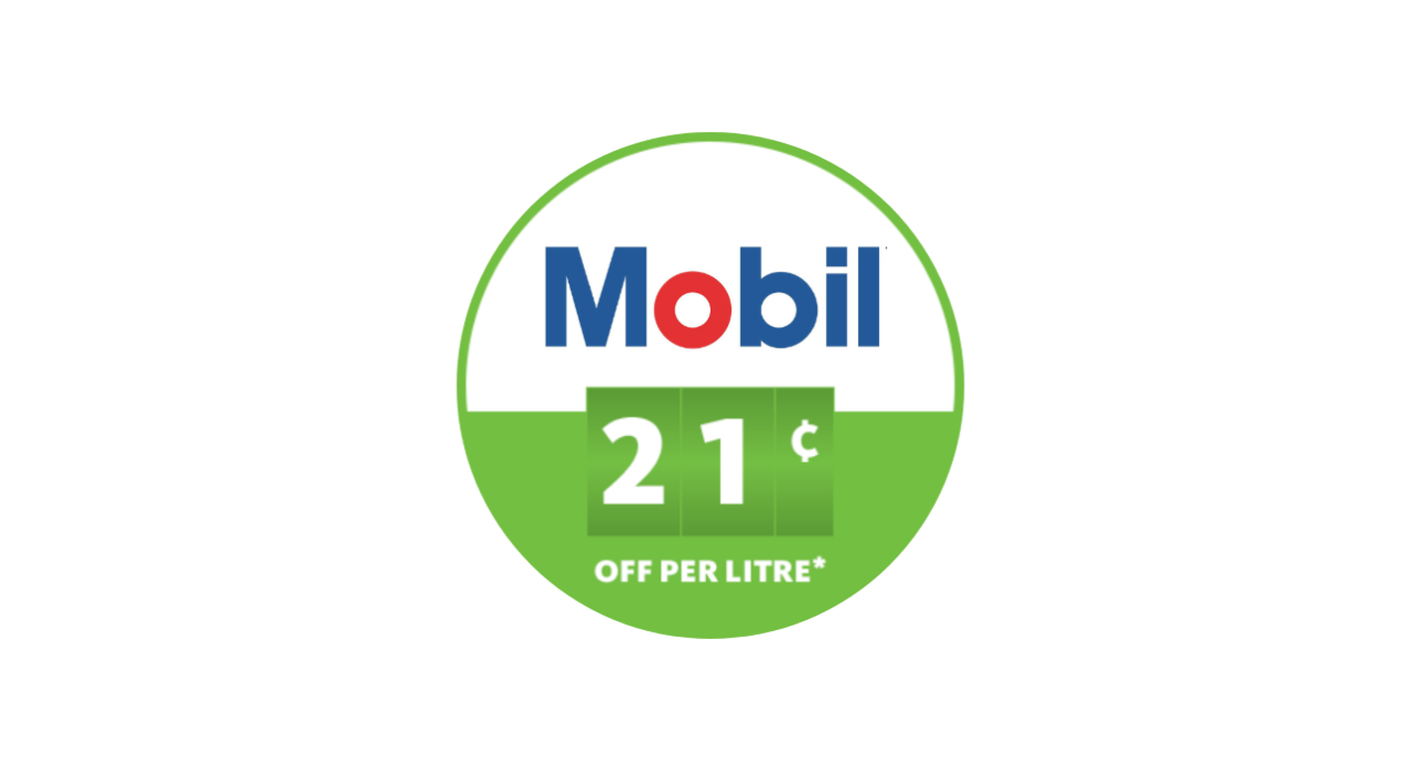 Mobil 21 cents off per litre discount