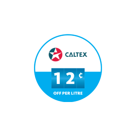 Caltex 12 cents off per litre discount