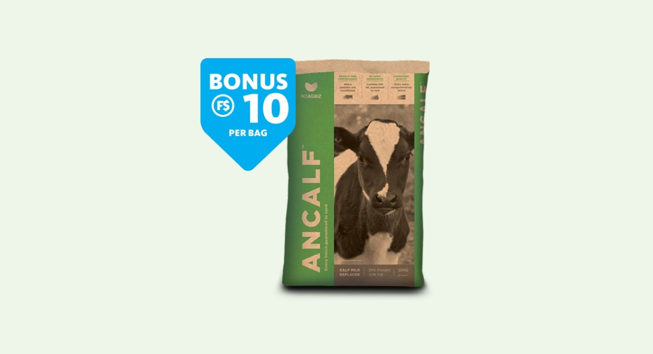 Bonus F$ on NZAgbiz Ancalf Calf Milk Replacer 20kg