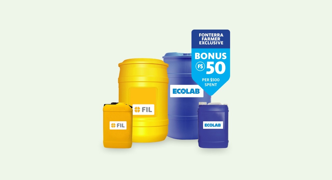 Bonus F$ on selected FIL and Ecolab products