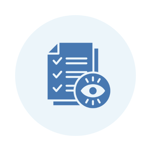 Document with eye icon